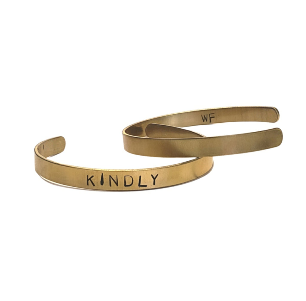 KINDLY Brass Cuff Bracelet - Wildly Free